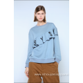 LADIES SWEATSHIRT WITH FRILLS